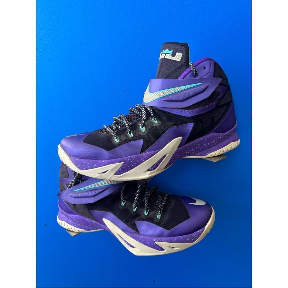 Nike Zoom Lebron Soldier VIII Purple Grape Basketball Shoes #653641-505 Sz 11.5
